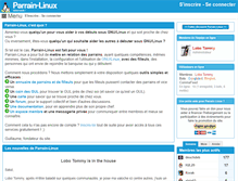 Tablet Screenshot of parrain-linux.com